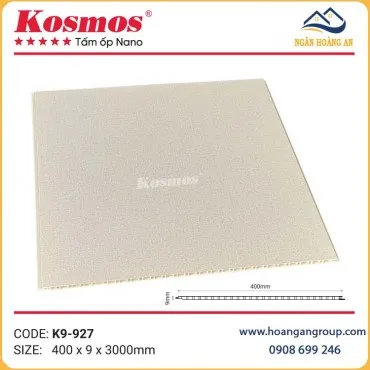 Tấm Ốp Tường Nano Chân Kép Nhựa Giả Vân Vải Kosmos K9-927