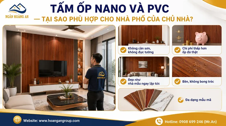 Tấm Ốp Nano Và PVC — Tại Sao Phù Hợp Cho Nhà Phố Của Chủ Nhà? Tấm Ốp Nano Và PVC — Tại Sao Phù Hợp Cho Nhà Phố Của Chủ Nhà?