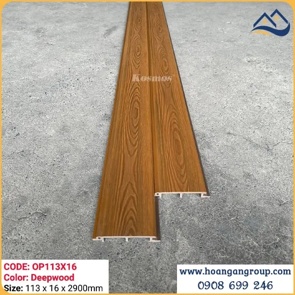 Tấm Ốp Gỗ Nhựa Ngoài Trời Kosmos Phủ ASA Tại Quận 6 TPHCM