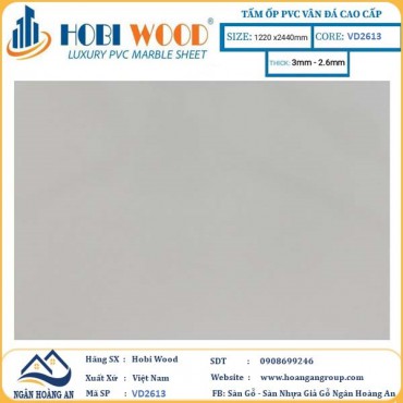 Tấm Nhựa Ốp Tường PVC Giả Đá Hobi Wood VD2613 Dày 2.6mm