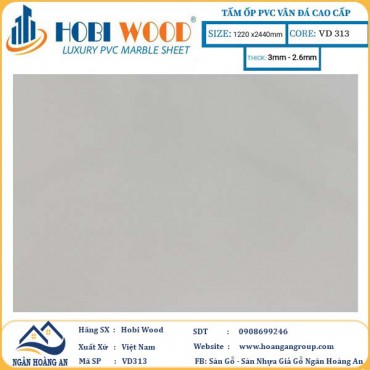 Tấm Nhựa Ốp Tường PVC Giả Đá Hobi Wood VD313 Dày 3.0mm