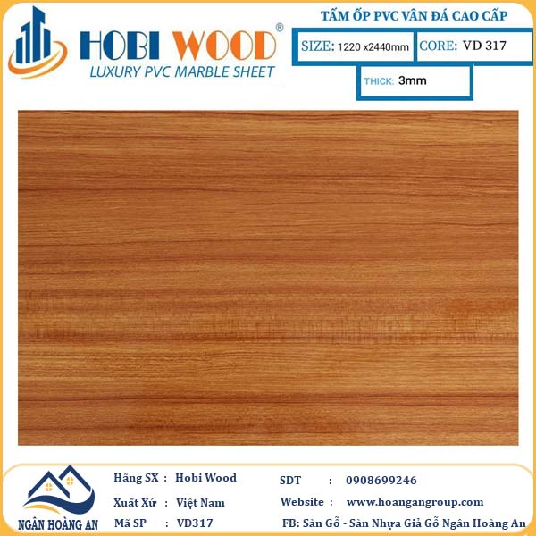 Tấm Nhựa Ốp Tường PVC Giả Đá Hobi Wood Giá Rẻ Tại Q1, Q9 TPHCM