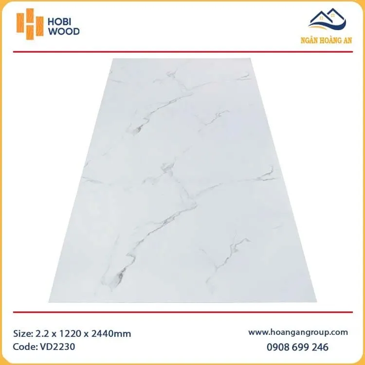 Tấm Ốp PVC Nhựa Giả Đá Ốp Tường Hobiwood VD2230
