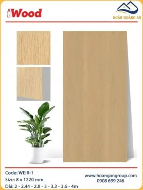 Tấm Ốp Sợi Than Tre Đa Năng iWood WEiR-1