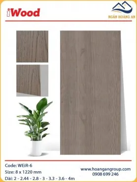 Tấm Ốp Sợi Than Tre Đa Năng Vân Gỗ iWood WEiR-6