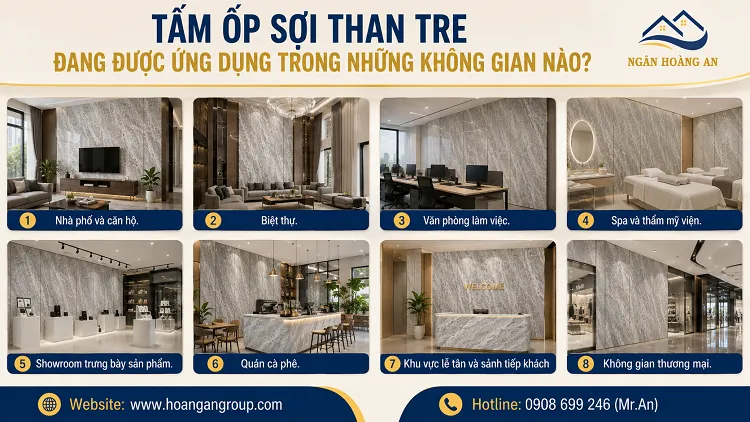 Tấm Ốp Sợi Than Tre Đang Được Ứng Dụng Trong Những Không Gian Nào?