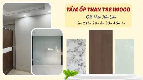 Tấm Ốp Sợi Than Tre Iwood Cắt Theo Kích Thước Yêu Cầu