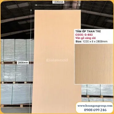Tấm Ốp Đa Năng Than Tre Vân Gỗ Galawood G-882 