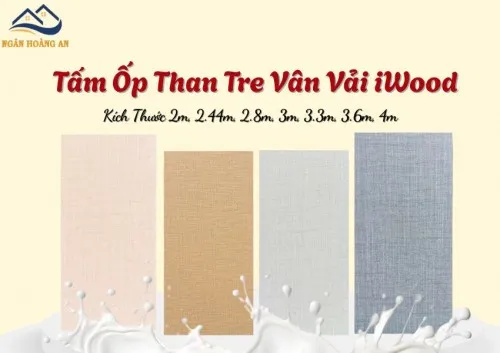 Tấm Ốp Sợi Than Tre Vân Vải Iwood Cắt Theo Kích Thước Tại TPHCM