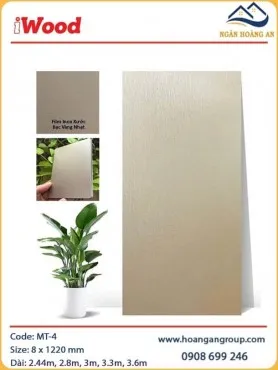 Tấm Ốp Than Tre Đa Năng Vân Kim Loại iWood MT-4