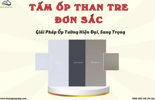 Tấm Ốp Than Tre Đơn Sắc – Giải Pháp Ốp Tường Hiện Đại, Sang Trọng