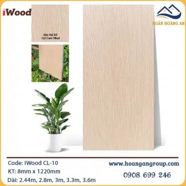 Tấm Ốp Than Tre Vân Vải Iwood CL-10