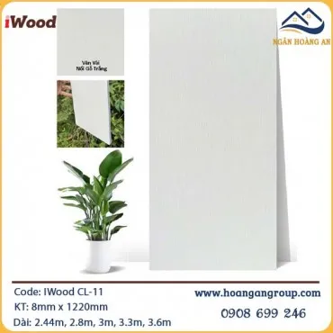 Tấm Ốp Than Tre Vân Vải Iwood CL-11