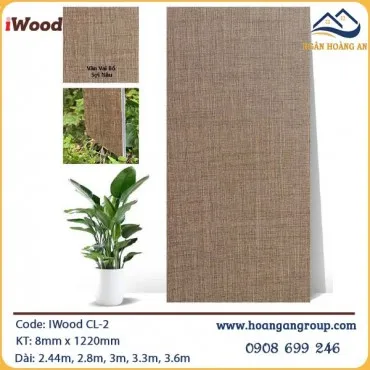Tấm Ốp Than Tre Vân Vải Iwood CL-2