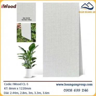 Tấm Ốp Than Tre Vân Vải Iwood CL-5