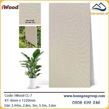 Tấm Ốp Than Tre Vân Vải Iwood CL-7