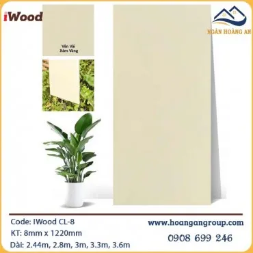 Tấm Ốp Than Tre Vân Vải Iwood CL-8