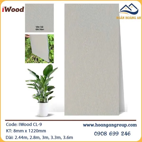 Tấm Ốp Than Tre IWood CL-9 Tấm Ốp Than Tre IWood CL-9