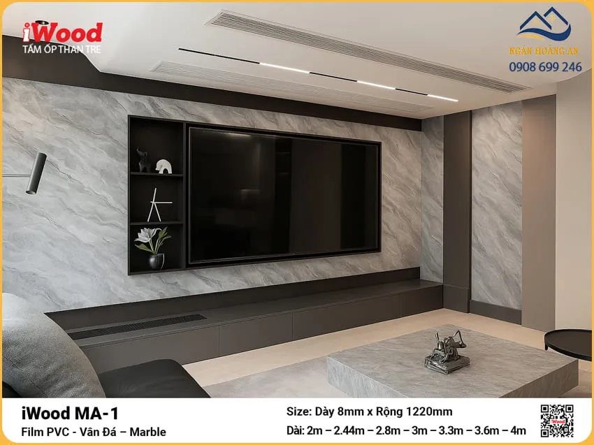 Tấm Ốp Than Tre iWood MA-1 Dộ Dày Đa Dạng Tấm Ốp Than Tre iWood MA-1 Dộ Dày Đa Dạng