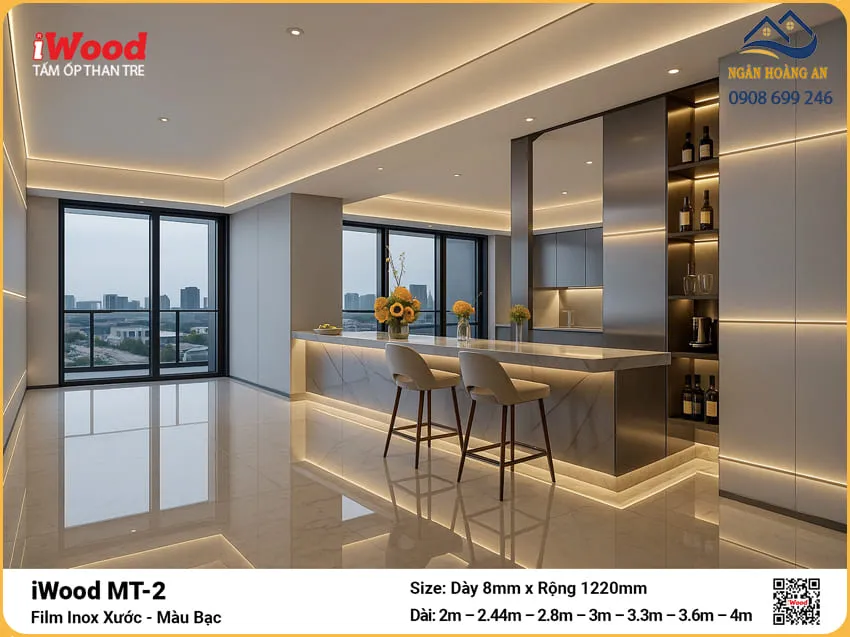 Tấm Ốp Than Tre iWood MT-2 Độ Dày 5mm 8mm 17mm