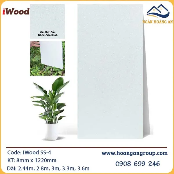 Tấm Ốp Than Tre IWood Vân Đơn Sắc SS-4 Tấm Ốp Than Tre IWood Vân Đơn Sắc SS-4