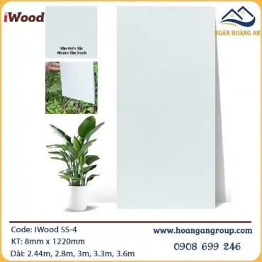Tấm Ốp Đa Năng Sợi Than Tre Đơn Sắc Iwood SS-4