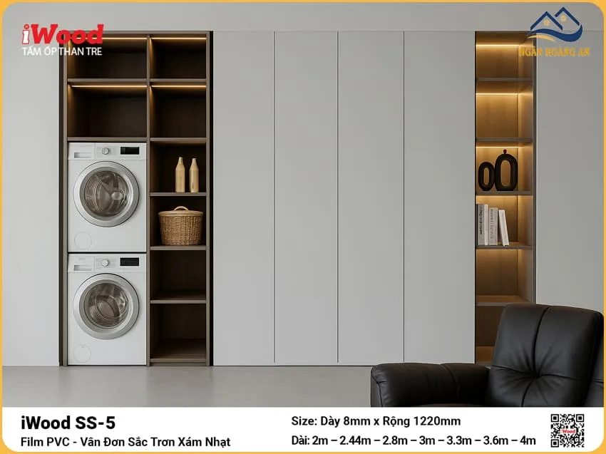 Tấm Ốp Than Tre iWood SS-5 Cắt Theo Kích Thước