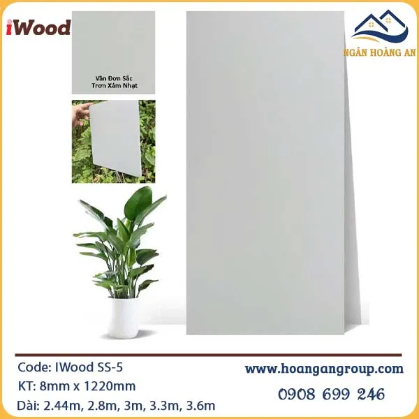 Tấm Ốp Than Tre IWood Vân Đơn Sắc SS-5 Tấm Ốp Than Tre IWood Vân Đơn Sắc SS-5