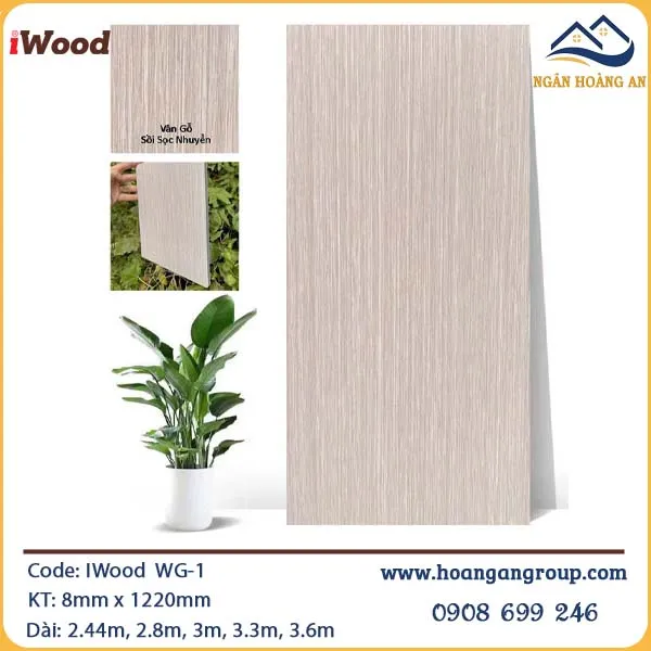 Tấm Ốp Than Tre IWood Vân Gỗ WG-1 Tấm Ốp Than Tre IWood Vân Gỗ WG-1