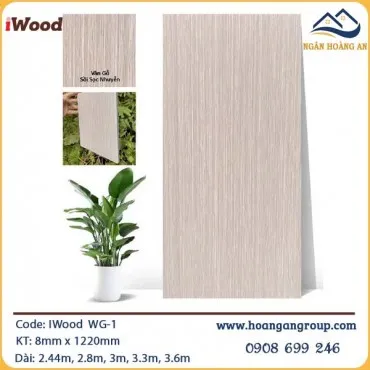 Tấm Ốp Than Tre Vân Gỗ Iwood WG-1