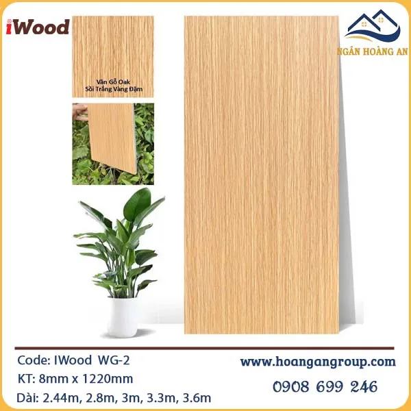 Tấm Ốp Than Tre IWood Vân Gỗ WG-2 Tấm Ốp Than Tre IWood Vân Gỗ WG-2