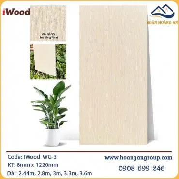 Tấm Ốp Than Tre Vân Gỗ Iwood WG-3