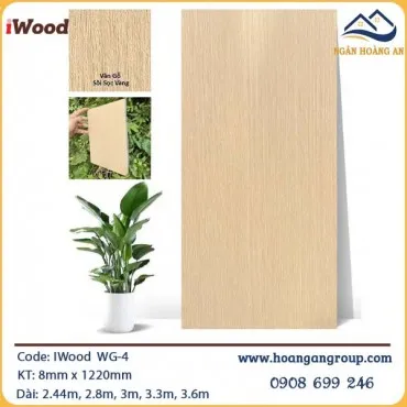 Tấm Ốp Than Tre Vân Gỗ Iwood WG-4