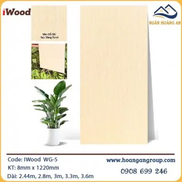 Tấm Ốp Than Tre Vân Gỗ Iwood WG-5