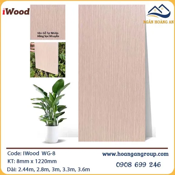 Tấm Ốp Than Tre IWood Vân Gỗ WG-8