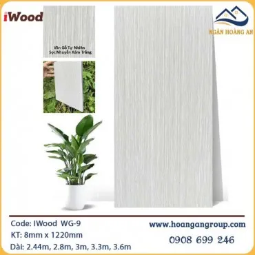 Tấm Ốp Đa Năng Sợi Than Tre Vân Gỗ Iwood WG-9
