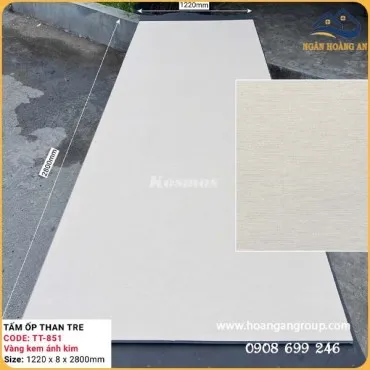 Tấm Ốp Than Tre Kosmos TT-851 Vân Vải Chống Xước