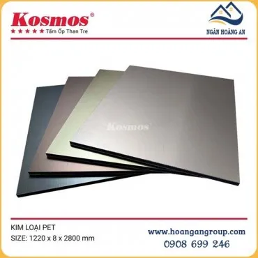 Tấm Ốp Đa Năng Sợi Than Tre 8mm Kim Loại Pet Kosmos