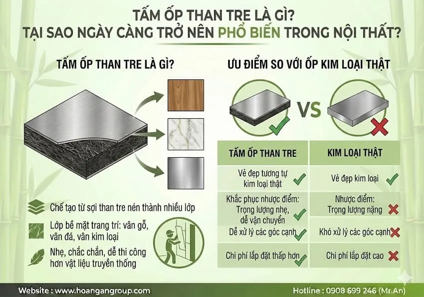 Tấm Ốp Than Tre Là Gì? Tại Sao Ngày Càng Trở Nên Phổ Biến Trong Nội Thất? Tấm Ốp Than Tre Là Gì? Tại Sao Ngày Càng Trở Nên Phổ Biến Trong Nội Thất?