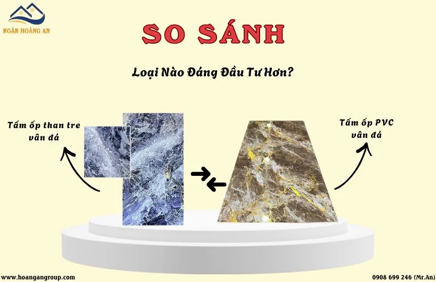 Tấm Ốp Than Tre Vân Đá Và Tấm PVC Giả Đá – Loại Nào Đáng Đầu Tư Hơn?