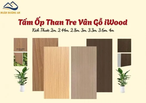 Tấm Ốp Than Tre Vân Gỗ Iwood Cắt Kích Thước Yêu Cầu Tại TPHCM