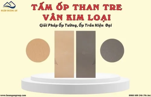 Tấm Ốp Than Tre Vân Kim Loại – Giải Pháp Ốp Tường, Ốp Trần Hiện Đại 