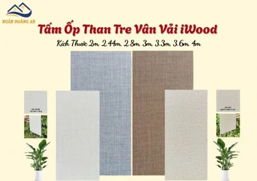 Tấm Ốp Than Tre Vân Vải Iwood Cắt Theo Kích Thước Yêu Cầu Tại Đồng Nai