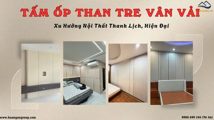 Tấm Ốp Than Tre Vân Vải – Xu Hướng Nội Thất Thanh Lịch, Hiện Đại