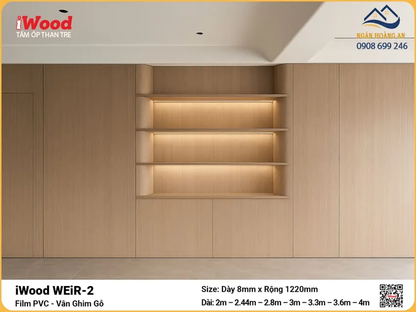 Tấm Ốp Than Tre WEiR-2 Vân Ghim Gỗ Độ Dày Đa Dạng