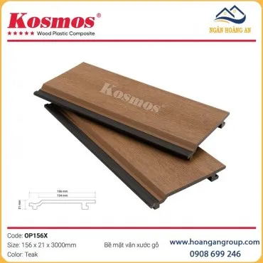 Tấm Ốp Trần Gỗ Nhựa Ngoài Trời 2 Da Kosmos OP156X Teak