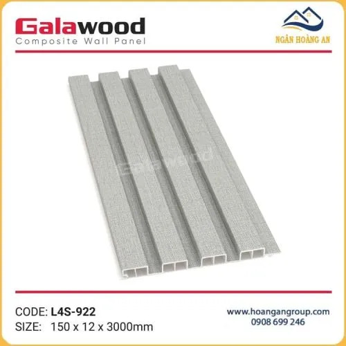 Tấm Ốp Trần Lam 4 Sóng Galawood Giả Vân Vải L4S-922 Tại Quận 3 TPHCM