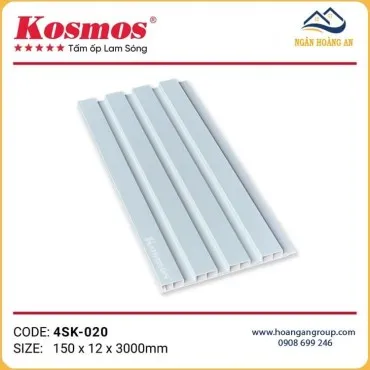 Tấm Ốp Trần Lam 4 Sóng Kép Vân Đơn Sắc Kosmos 4SK-020