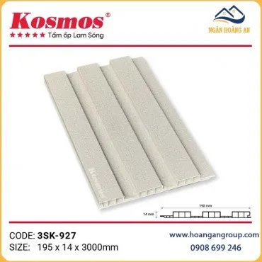 Tấm Ốp Trần Lam Sóng Chân Kép Kosmos 3SK-927