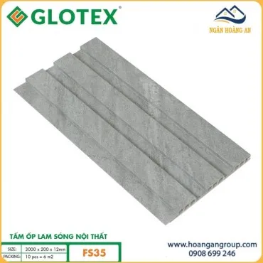 Tấm Ốp Trần Lam Sóng Nhựa Giả Bê Tông Glotex FS35